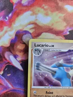 Pokemon - Lucario - 3/11 - Holo - DP Trainer Kit: Manaphy & Lucario - LP - Image 2