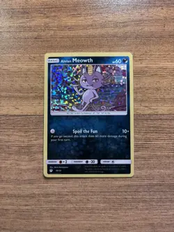 Alolan Meowth 010/012 McDonald's Promos 2019 Pokemon TCG Holo LP - Image 1