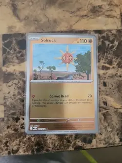 Solrock 075/132 Reverse Holo Uncommon Mega Evolution Pokemon TCG - Image 1
