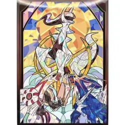 Arceus Palkia Dialga Stained glass style sleeves protector Pokemon CardGame 60p - Image 1