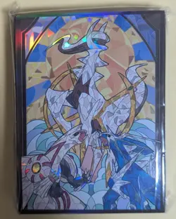 Arceus Palkia Dialga Stained glass style sleeves protector Pokemon CardGame 60p - Image 2