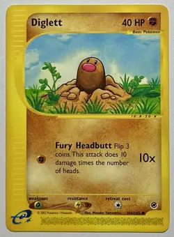 Diglett 106/165 (HP) Common E-Series: Expedition 2002 Pokemon - Image 1