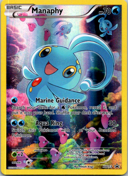 Pokemon TCG Manaphy XY113 XY Generations Mytical BLACK STAR Promo Holo Full Art - Image 1