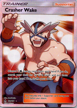 Crasher Wake Full Art Trainer Ultra Rare Forbidden Light 129/131 Pokemon TCG - Image 1