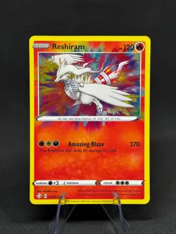 Reshiram 17/72 Pokemon TCG Sword & Shield Shining Fates Amazing Rare NM - Image 1