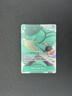 One Piece TCG Roronoa Zoro EB02-019 Winner Promo - Image 1