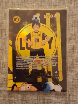 One Piece x BVB Borussia Dortmund Promo Karte Monkey D. Luffy ST13-003 Sealed !! - Image 1