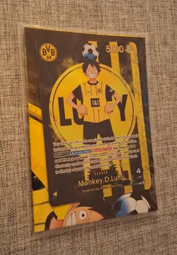 One Piece x BVB Borussia Dortmund Promo Karte Monkey D. Luffy ST13-003 Sealed !! - Image 5