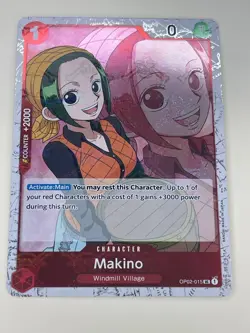 2024 ONE PIECE THE BEST PRB-01 MAKINO OP02-015 (UC) PIRATE FLAG HOLO - Image 1
