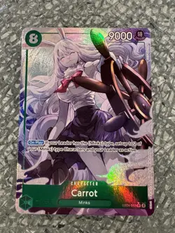 Carrot EB04-013 SR Alternate Art - One Piece TCG OP14 The Azure Sea’s Seven - Image 1