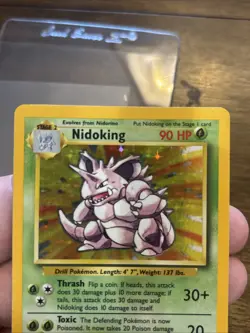 1999 Pokemon TCG Nidoking Base Set Holo Unlimited Holo Rare Card 11/102 - Image 2