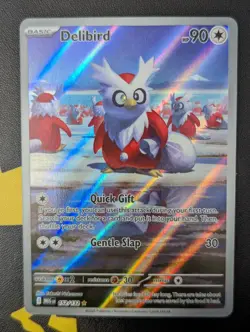 Pokemon Delibird 152/132 Mega Evolution Illustration Rare Card NM - Image 1