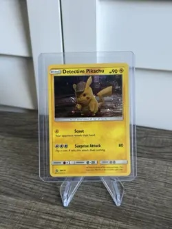 Pokemon TCG Detective Pikachu Holo Promo Card SM170 - Image 1