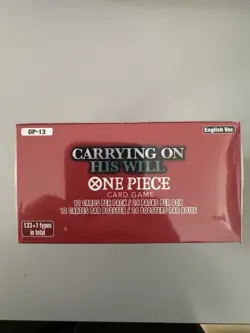 Sealed - One Piece Card Game Carrying On His Will Op-13 Booster Box English - Image 2
