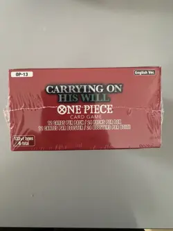 Sealed - One Piece Card Game Carrying On His Will Op-13 Booster Box English - Image 4