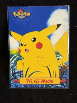 TV2 # 25 Pikachu Non Holo TOPPS TV Animation Edition Series 1 POKEMON Card - Image 1