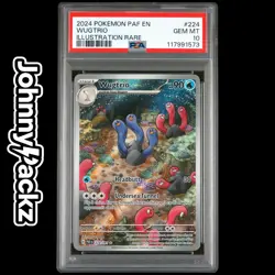Pokemon TCG - PSA 10 Wugtrio 224/091 Illustration Rare Card - Paldean Fates - Image 1