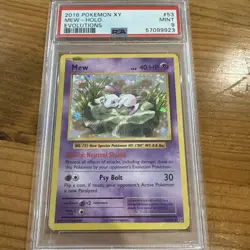 2016 POKEMON XY EVOLUTIONS 53 MEW-HOLO PSA 9 - Image 1