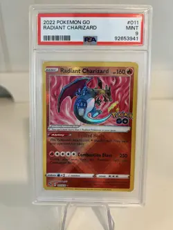 POKEMON 2022 GO RADIANT CHARIZARD #011 PSA 9 Mint RARE - Image 1