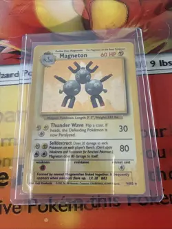 Pokemon TCG Magneton Base Set 2 9/130 Holo Unlimited Holo Rare - Image 1