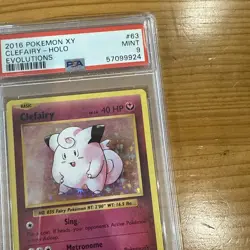 Pokemon TCG Clefairy XY Evolutions 63/108 Holo Rare PSA 9 - Image 4