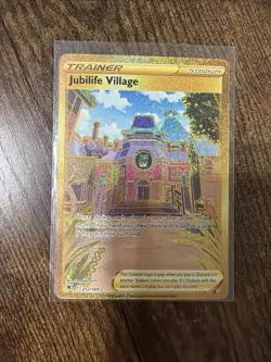 Pokemon Astral Radiance Jubilife Village 212/189 Secret Gold Rare Holo - Image 1