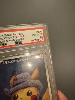 Pikachu with Grey Felt Hat (Pokemon x Van Gogh collaboration) PSA 10 - Image 3