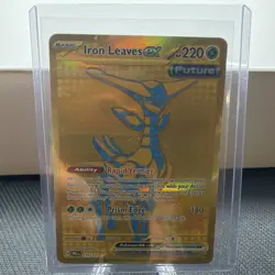 2025 Pokemon SV Prismatic PRE EN Gold Iron Leaves EX #176/131 - Image 1