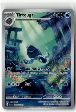 Tirtouga ⭐ 106/086 Holo Illustration Rare Black Bolt 2025 Pokemon NM - Image 1