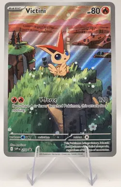 Pokemon TCG Victini Full Art Holo Black Bolt Promo Card 208 - Image 1