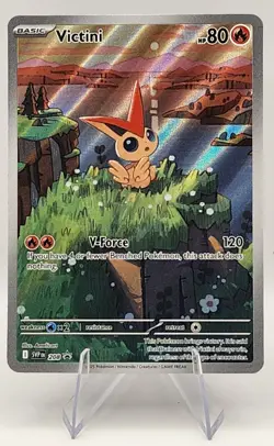 Pokemon TCG Victini Full Art Holo Black Bolt Promo Card 208 - Image 1