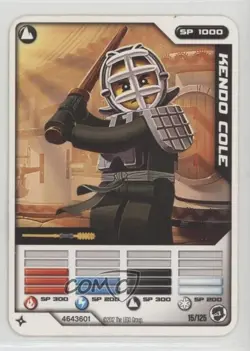 2012 Lego Ninjago - Masters of Spinjitzu Trading Card Game Kendo Cole #15 - Image 1
