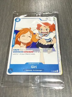 One Piece Promo Card P-096 Girl Nami Sealed Promo - Image 1