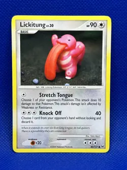 Pokemon Tcg Lickitung 80/127 Platinum Card Non Holo - Image 1