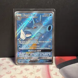Pokemon TCG Kingdra GX 66/70 Ultra Rare Full Art Holo Dragon Majesty NM Card - Image 1