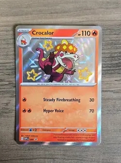 Pokemon TCG Crocalor SVP080 Scarlet & Violet Promo Ultra Rare Holo Card NM - Image 1