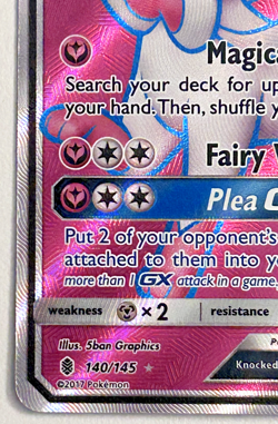Pokemon TCG Sylveon GX Guardians Rising Holo Full Art Ultra Rare Card 140/145 - Image 4