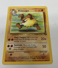 Pokemon TCG Primeape Jungle Card 43/64 1st Edition Uncommon - Image 5