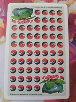 1998 Pokemon 4 of Diamonds Stadium 3D Green Venusaur Poker Playing Card NM - Image 2
