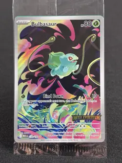 Pokemon TCG Bulbasaur Illustration Rare Mega Evolutions Card 133/132 - Image 1