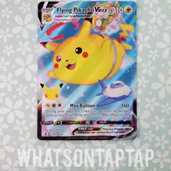 Pokemon Card Flying Pikachu Vmax 007/025 Ultra Rare Sword Shield Celebrations LP - Image 1