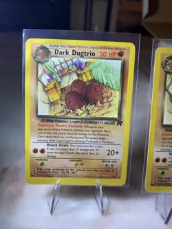 Dark Dugtrio 23/82 Team Rocket Non-Holo Rare WotC Vintage Pokemon Card NM/LP X2 - Image 2