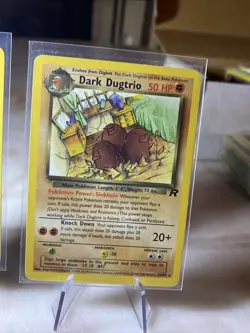 Dark Dugtrio 23/82 Team Rocket Non-Holo Rare WotC Vintage Pokemon Card NM/LP X2 - Image 3
