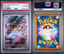 PSA 10 Pikachu Art Rare AR 173165 Pokemon Card 151 Japanese SV2a Pokemon Car G2U - Image 3