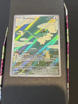 Drampa Illustration Rare Pokemon Card Temporal Forces 184/162 - Image 1