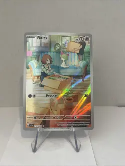 Pokemon TCG Ralts Scarlet & Violet Base Set Holo Illustration Card 211/198 - Image 1