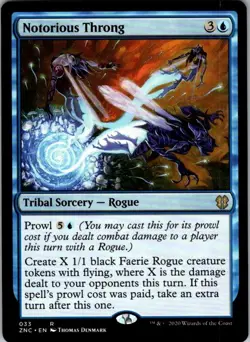 Notorious Throng Commander: Zendikar Rising Rare NM Magic: The Gathering Normal - Image 1