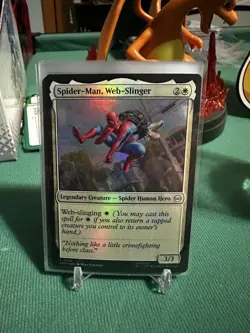 MTG MARVEL Spider-Man FOIL Lot - Heroes, Lands, Noir, Web-Slinger - NM - Image 3