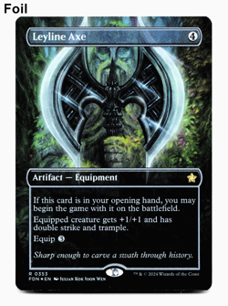 Leyline Axe (Borderless) - FOIL - [Foundations] Magic MTG NM - Image 1