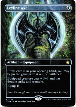 Leyline Axe (Borderless) - FOIL - [Foundations] Magic MTG NM - Image 3